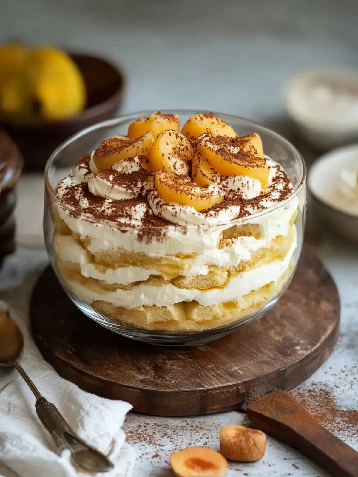 Pfirsich Tiramisu