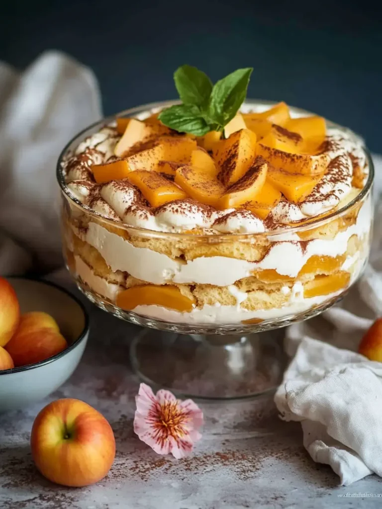 Pfirsich Tiramisu