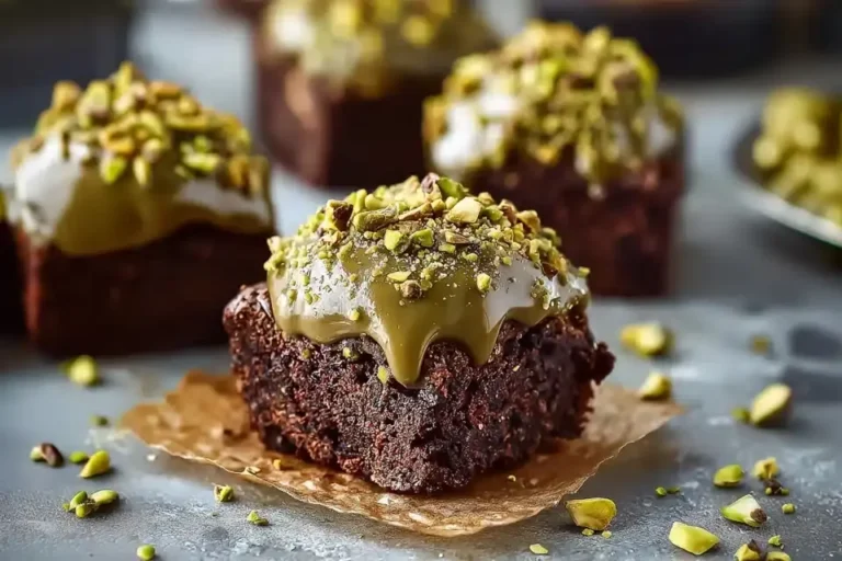 Pistachio Ferrero Rocher Brownies
