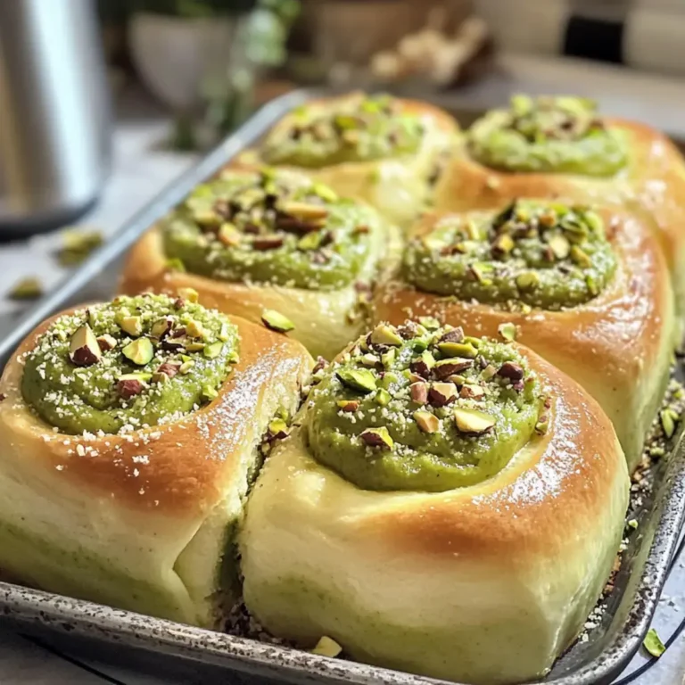 Pistaziencreme-Rollen sizilianischer Brioche-Teig