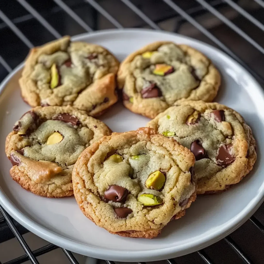 Pistaziencreme Schokoladenstückchen Kekse