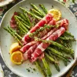 Prosciutto eingewickelte Spargel