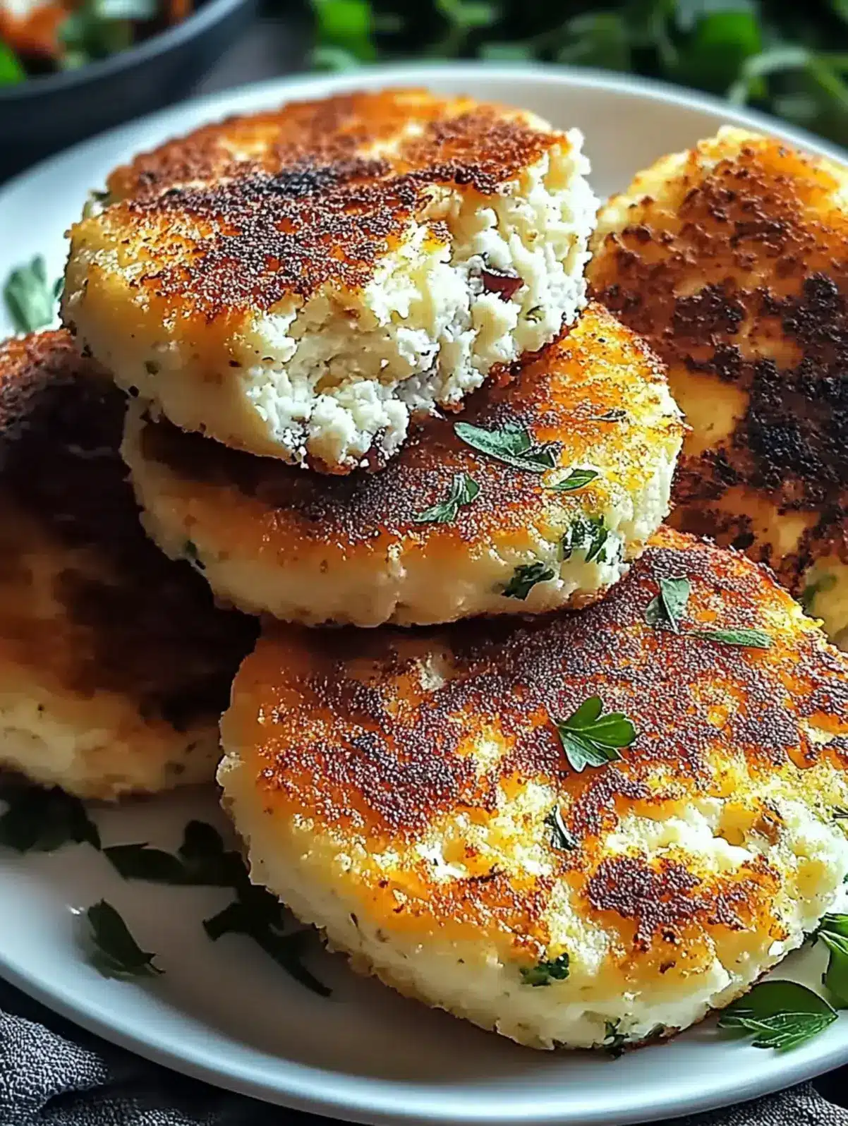 Proteinreiche Hüttenkäse Taler