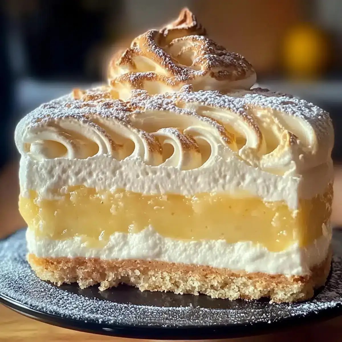 Quark Schneekuchen mit Pudding