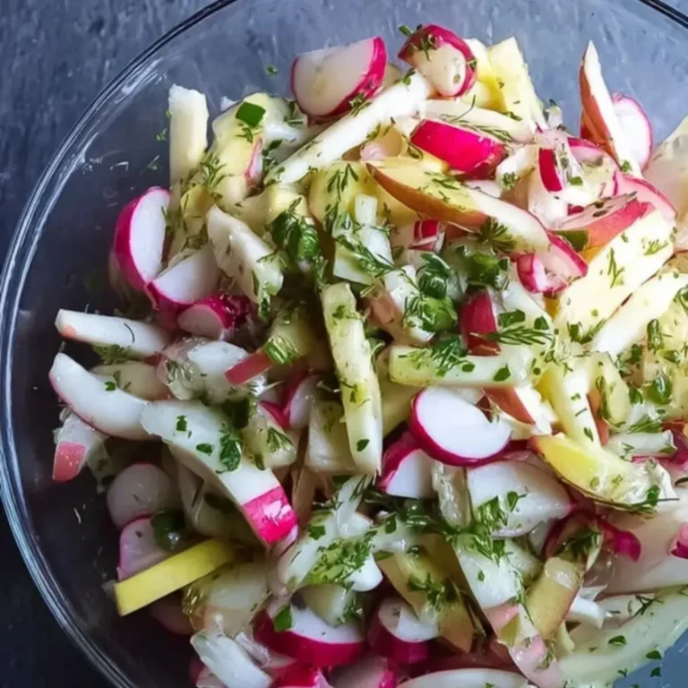 Radieschen Apfel Salat