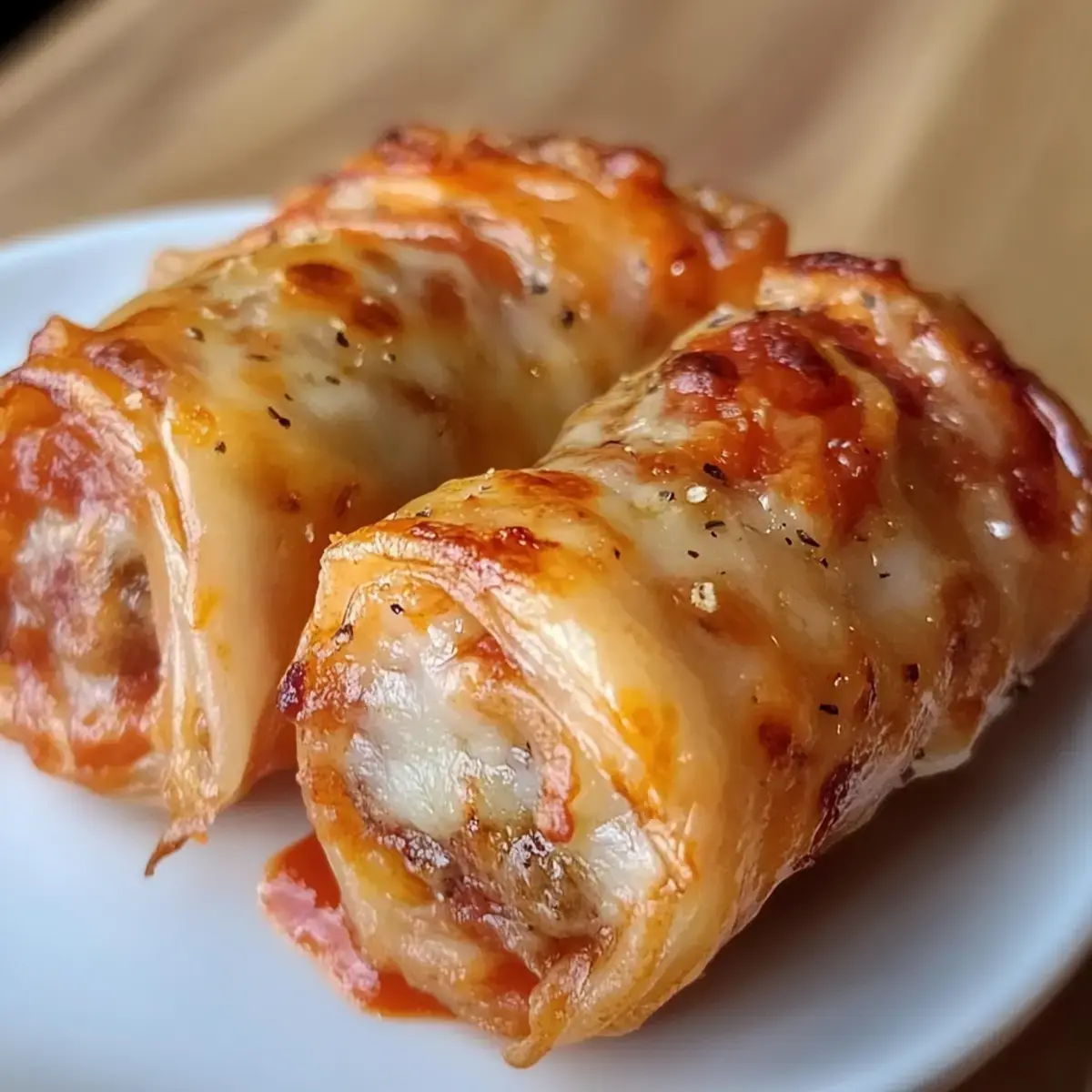 Reispapier Pizza Rollen