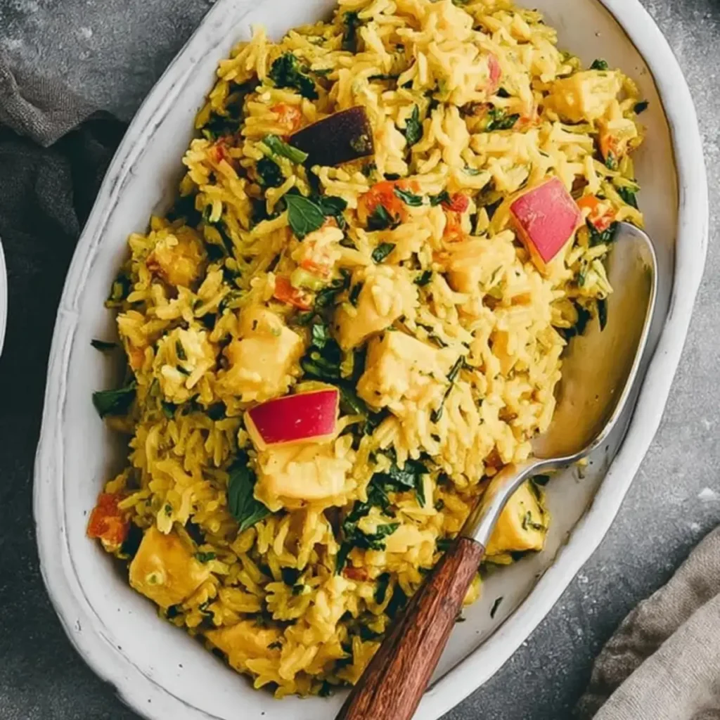 Reissalat mit Curry – Einfach, fruchtig und unwiderstehlich – Noras Kreationen