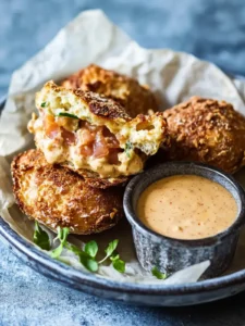 Reuben-Bällchen mit scharfer Tausendinseln-Dip