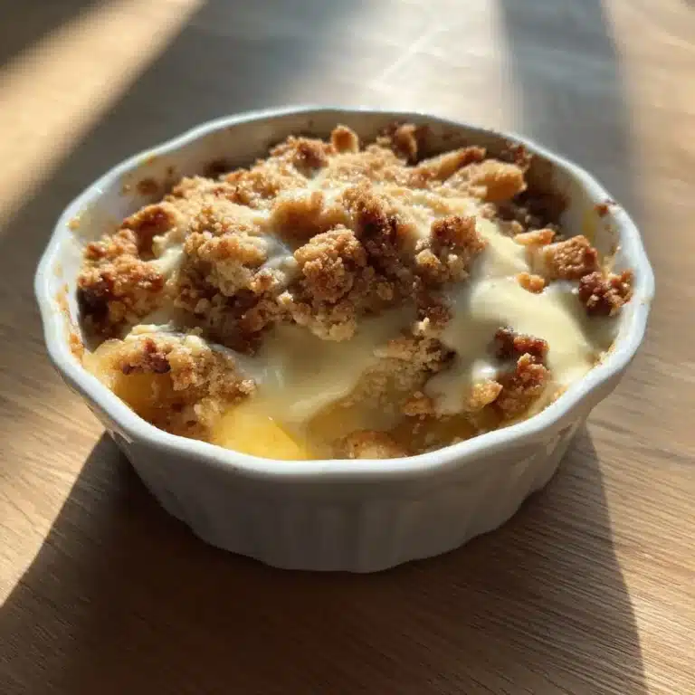 Rhabarber-Crumble mit selbstgemachter Vanillesauce – LNNRW