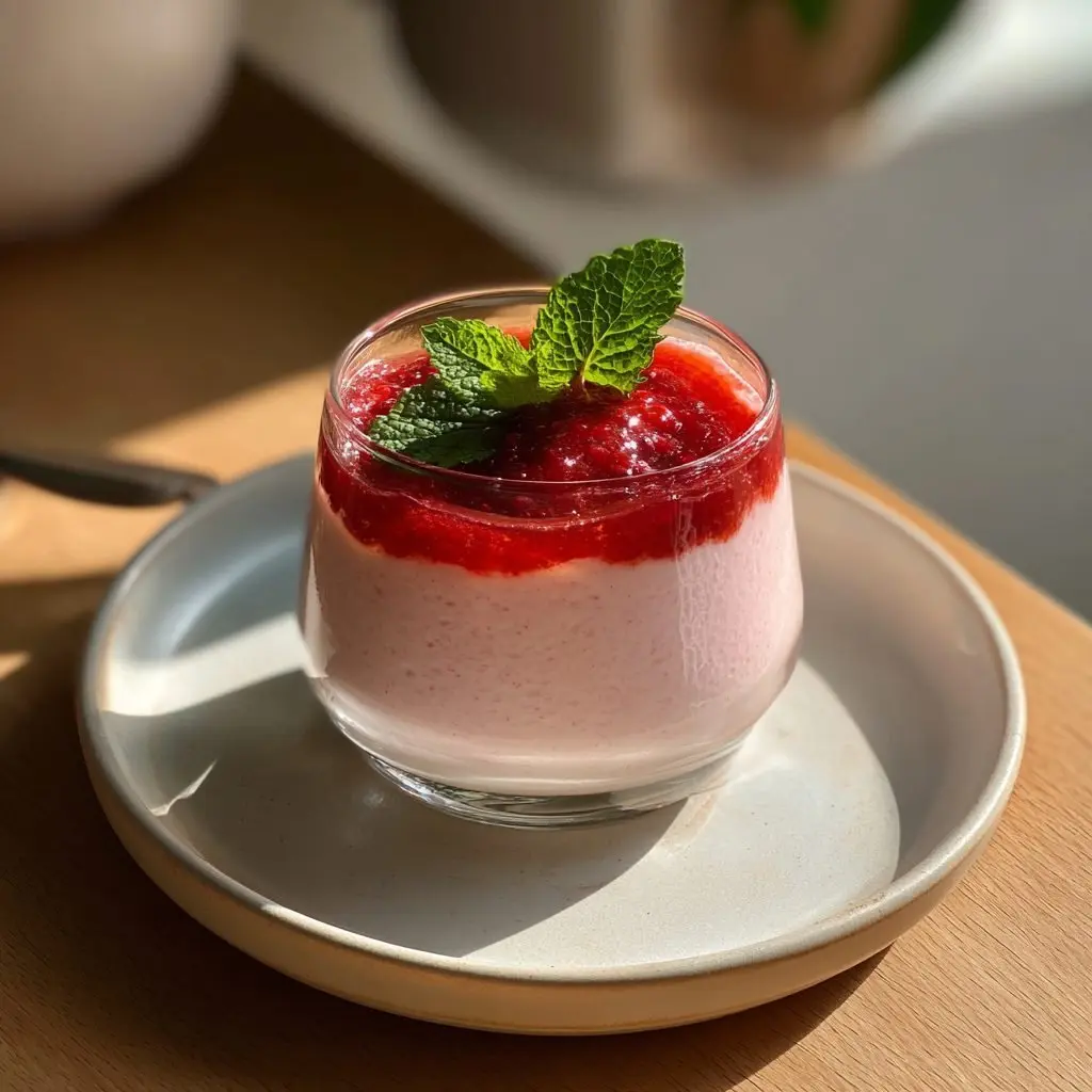 Rhabarber-Joghurt-Mousse mit Erdbeersauce – LNNRW