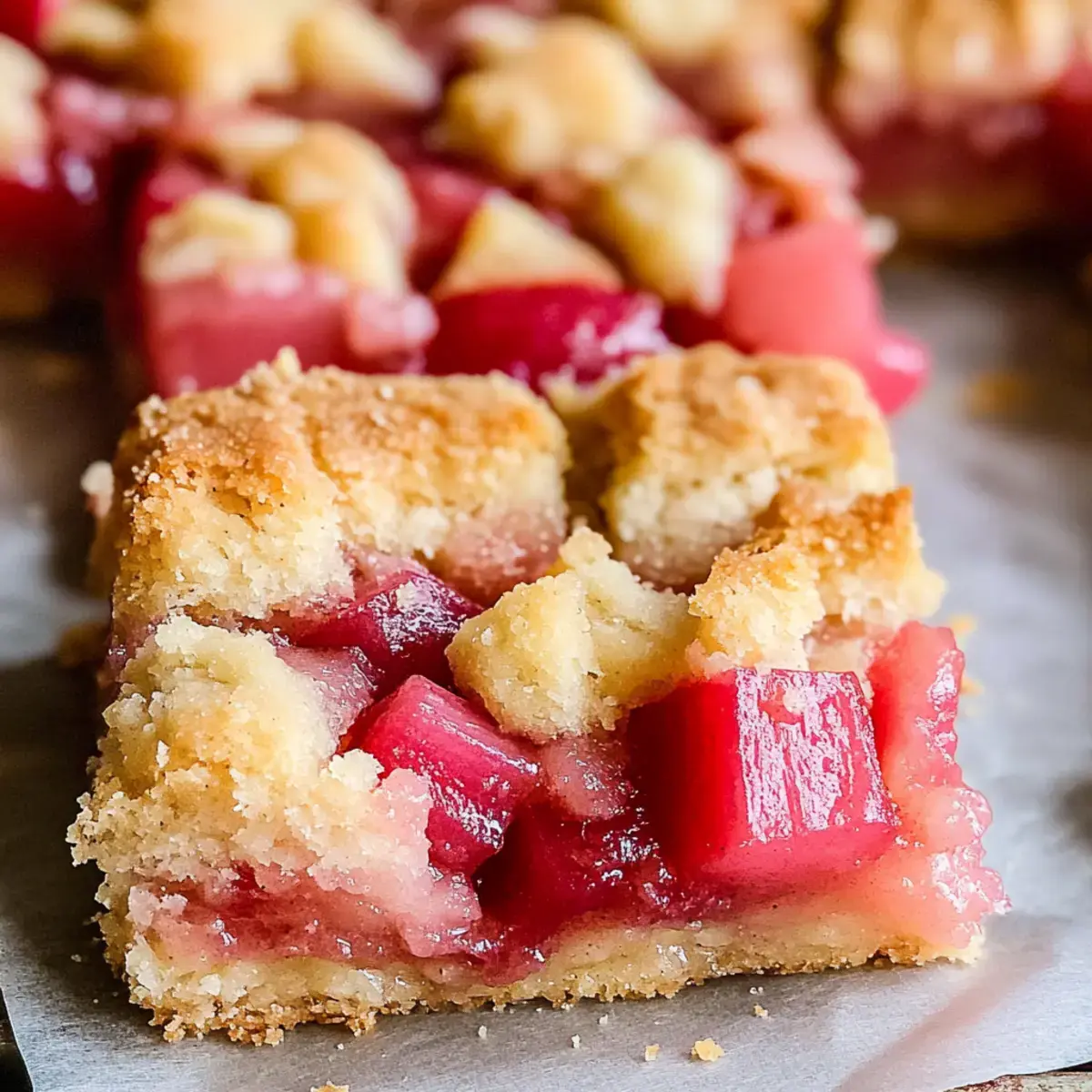 Rhabarber Krümelkekse