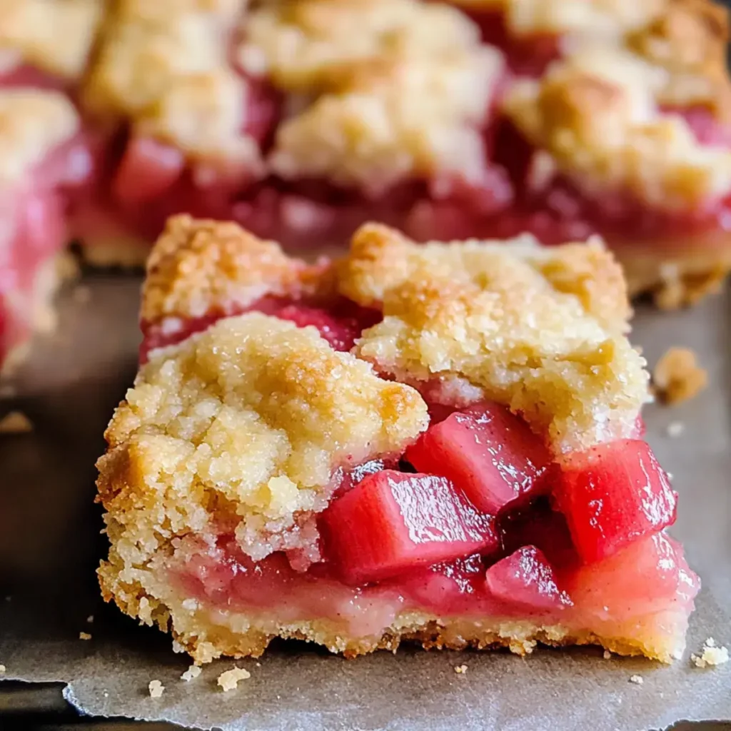 Rhabarber Krümelkekse