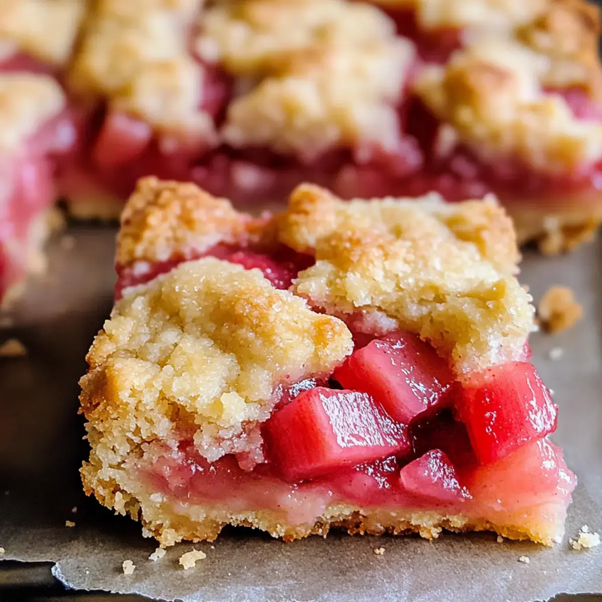 Rhabarber Krümelkekse