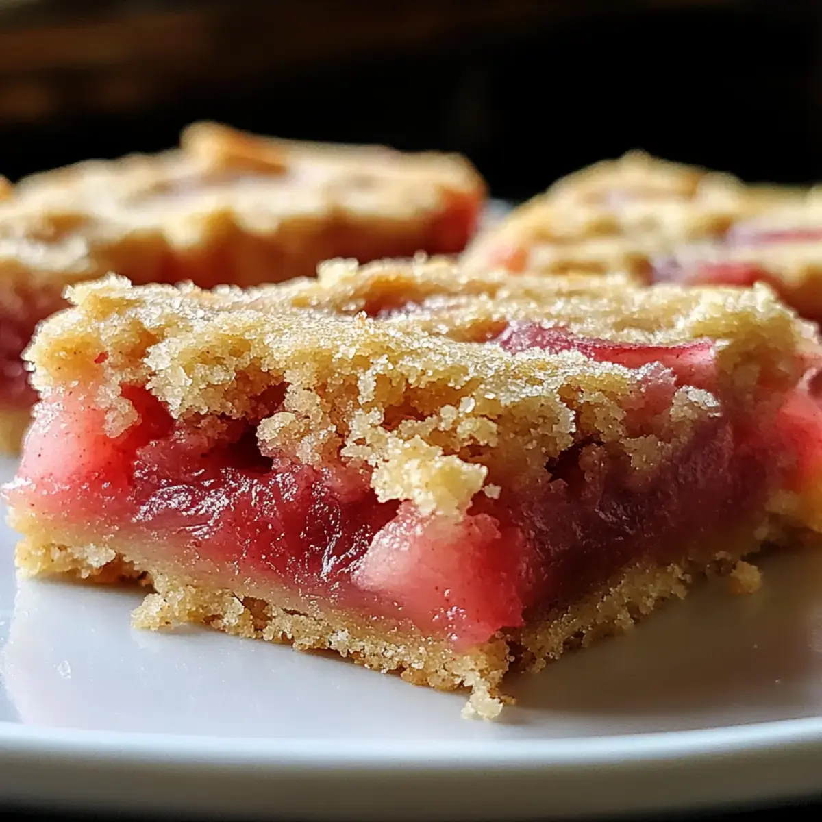 Rhabarber-Shortbread-Riegel