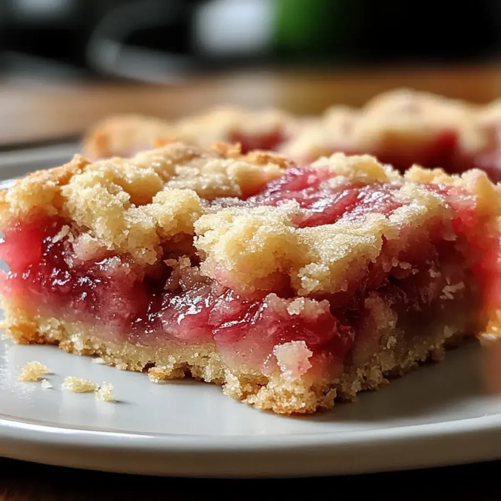 Rhabarber-Shortbread-Riegel