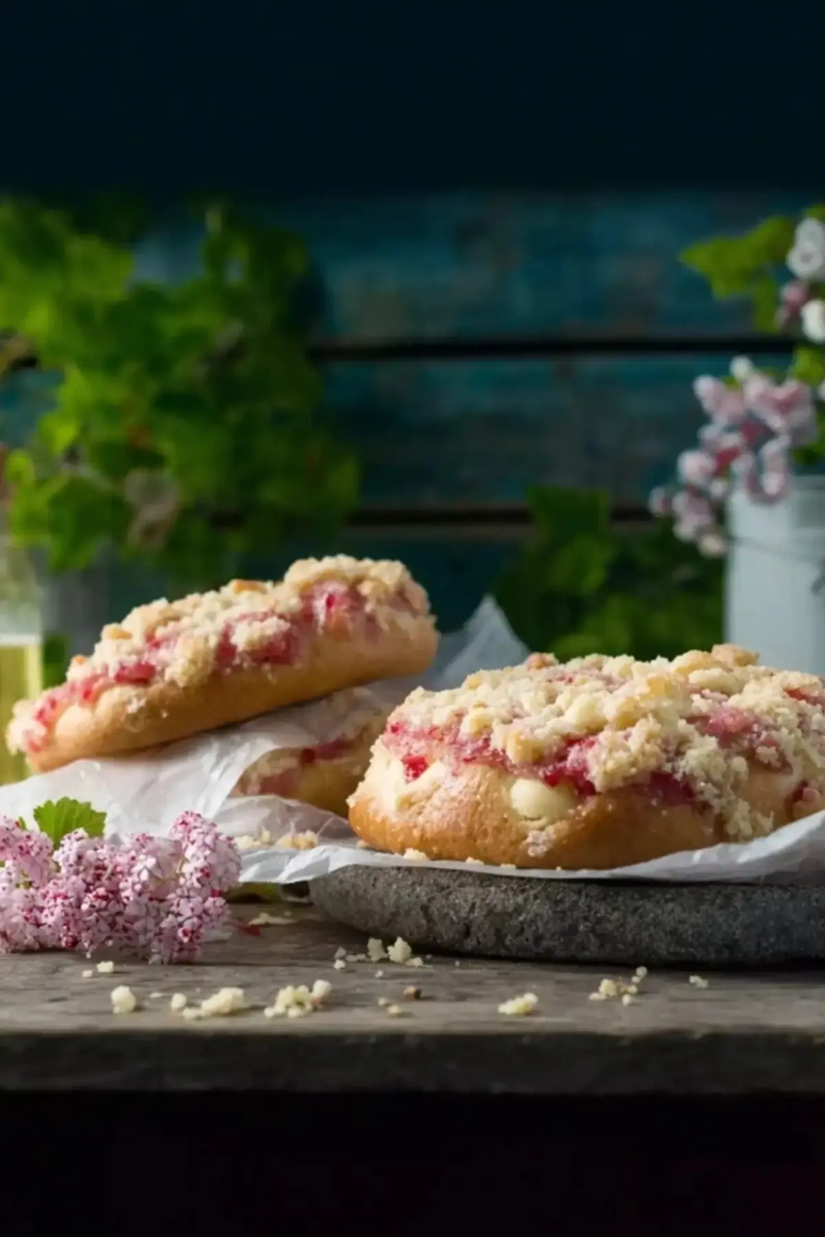 Rhabarber Streusel Taler