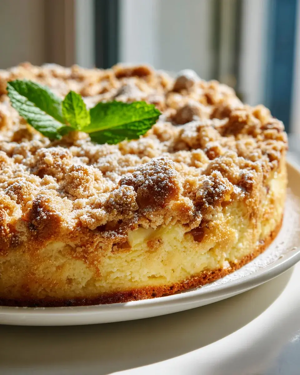 Rhabarber Streuselkuchen mit Pudding