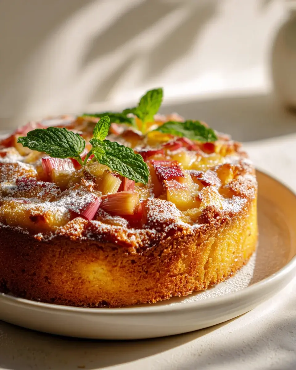 Rhabarber Vanille Kuchen Rezept