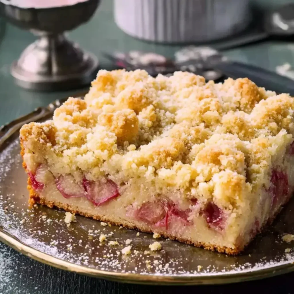 Rhabarberkuchen mit Butterstreuseln – Einfach & Saftig – Einfach Clever Kochen