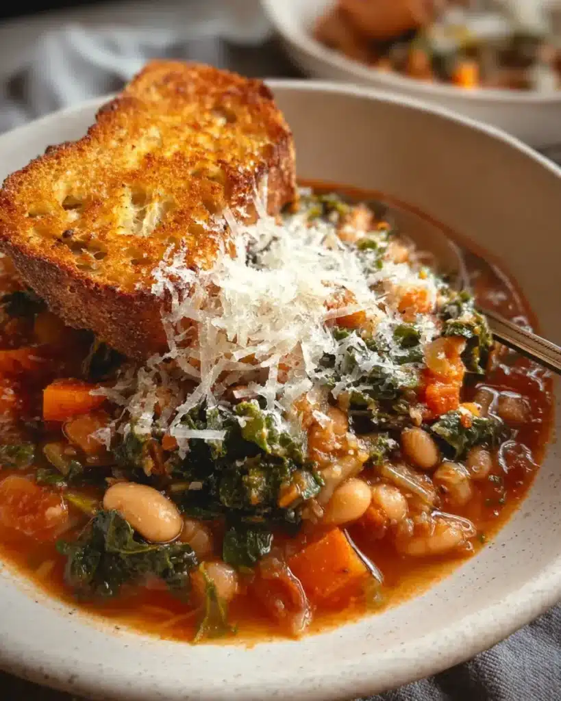 Ribollita Rezept toskanische Bohnensuppe