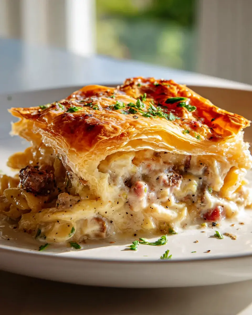 Rinder Schinken Käse Auflauf