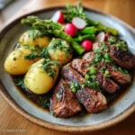 Rinderfiletstreifen Dillkartoffeln Spargel