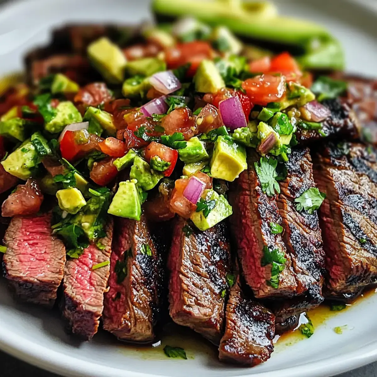Rindersteak mit Avocado Salsa