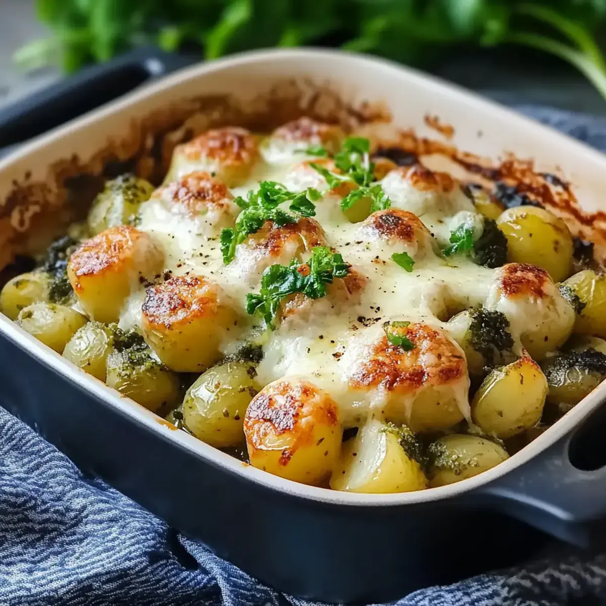 Rosenkohlauflauf mit Kartoffeln