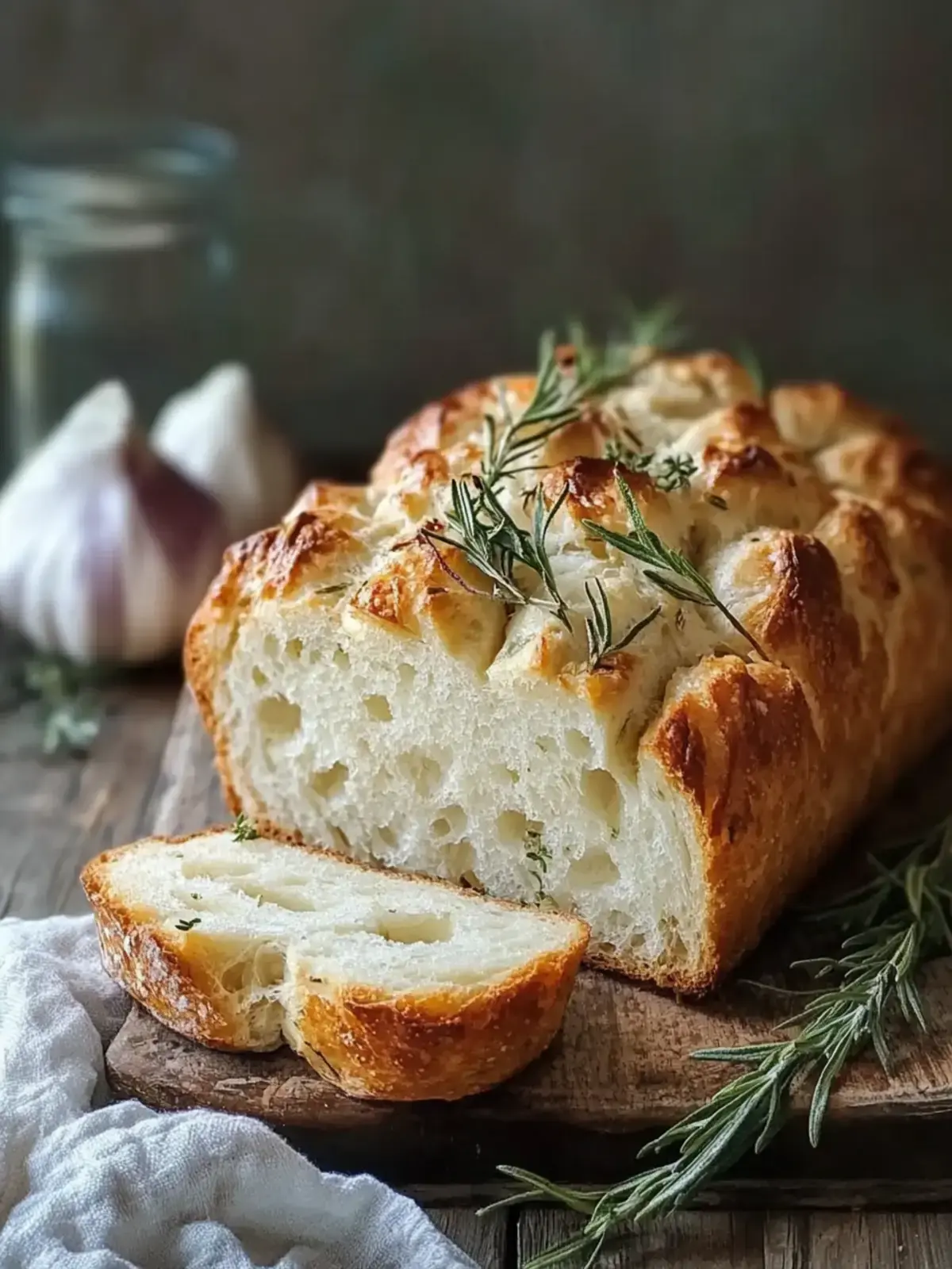 Rosmarin Knoblauch Zupfbrot