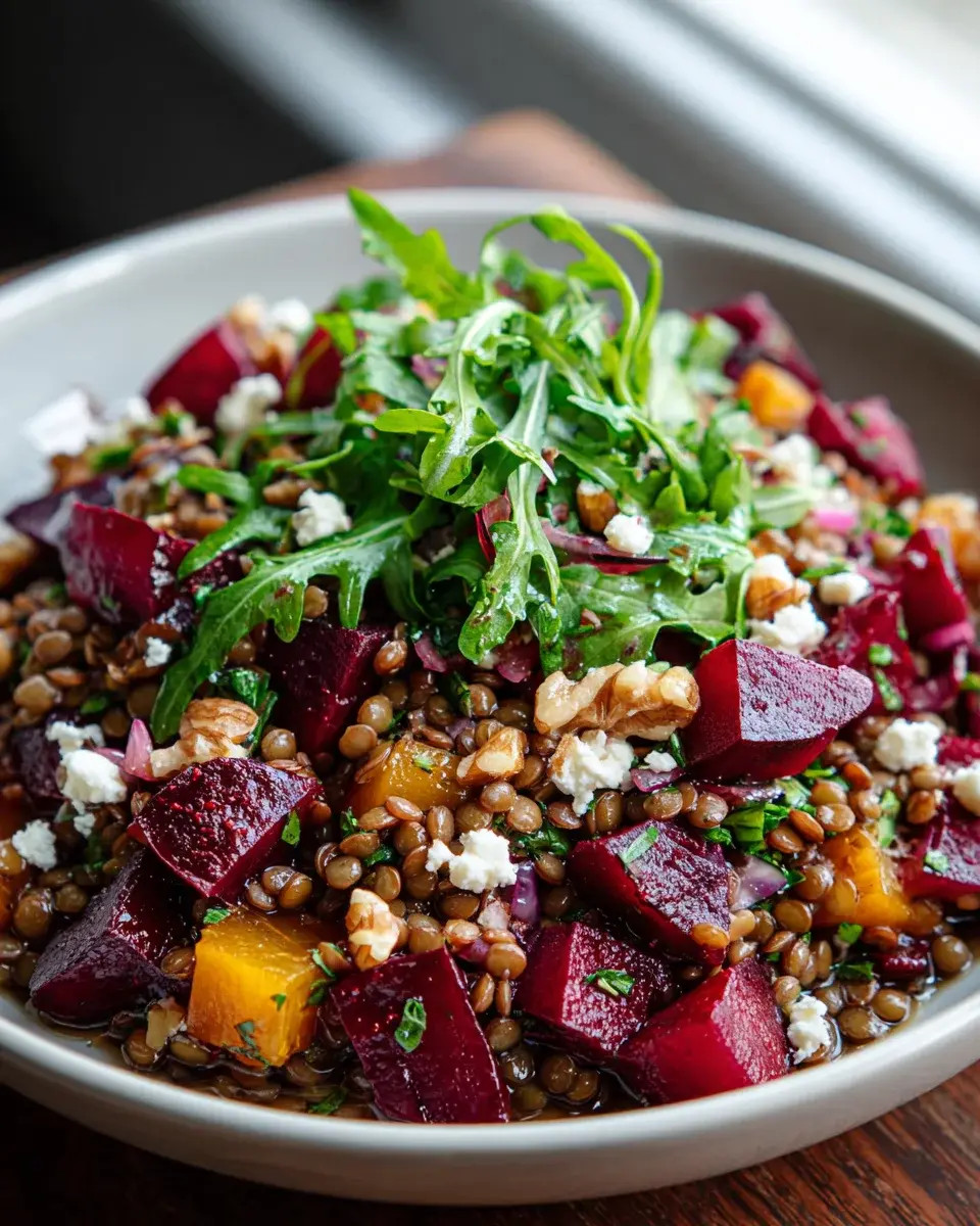 Rote Bete Linsensalat