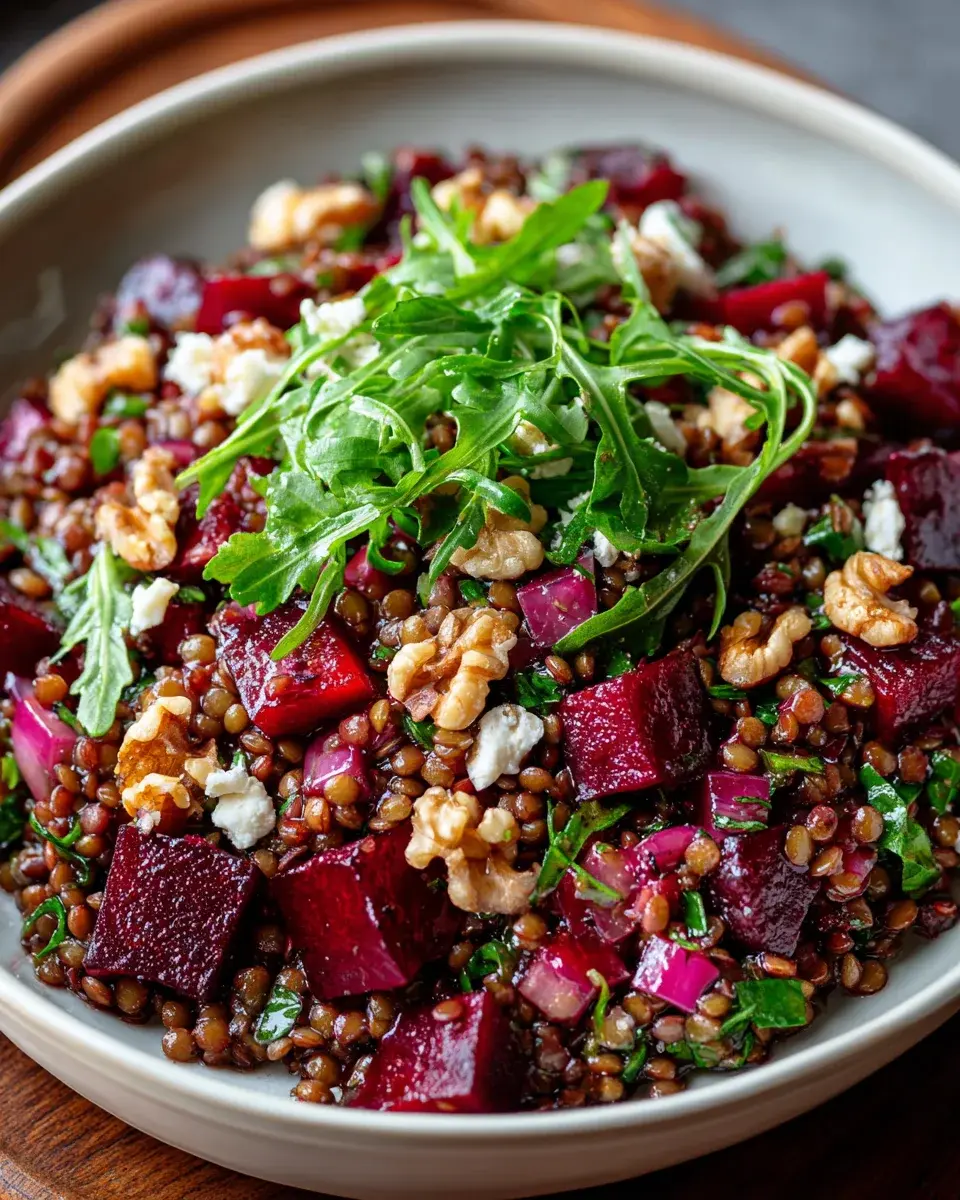 Rote Bete Linsensalat