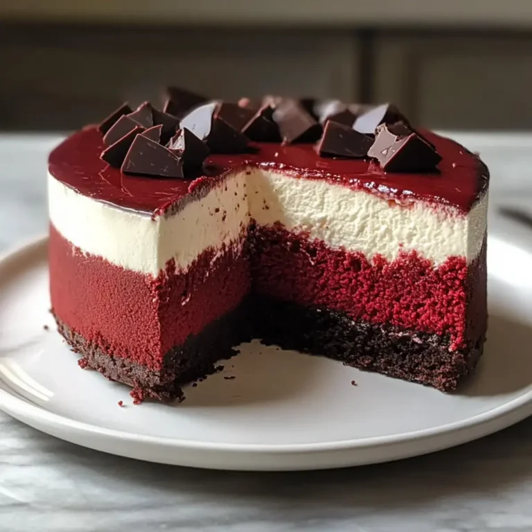 Rote Samt Cheesecake ohne Backen