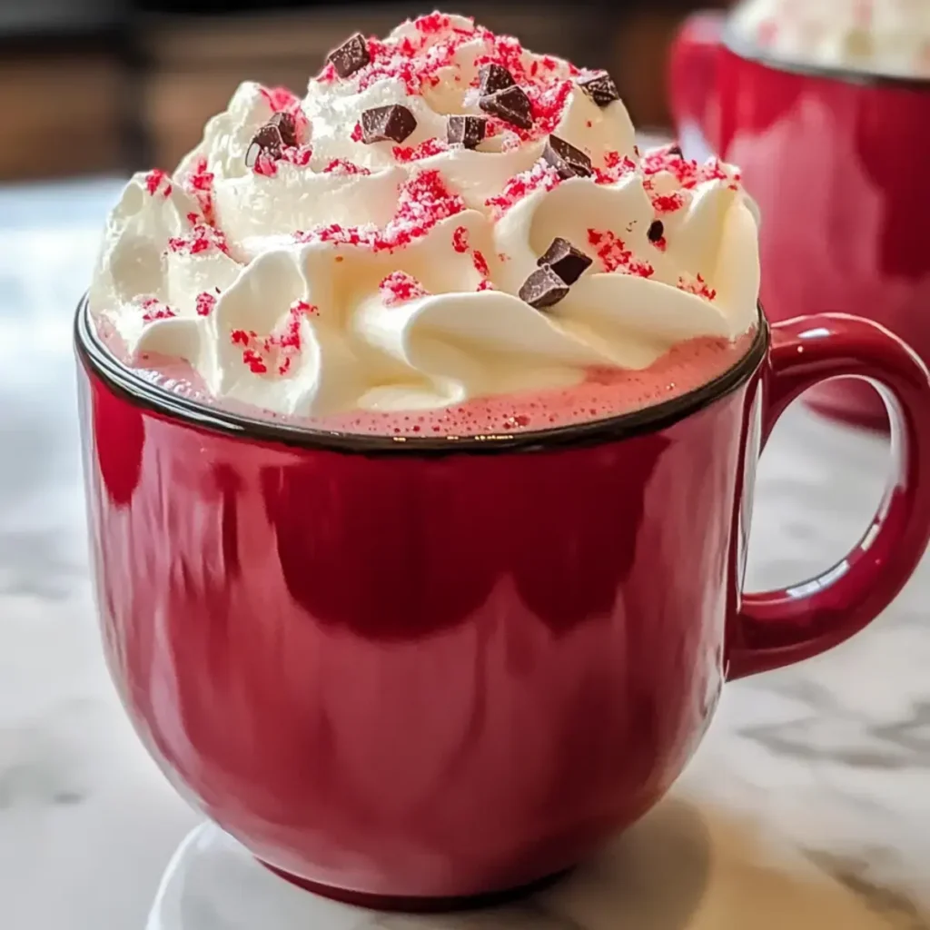 Rote Samt heiße Schokolade