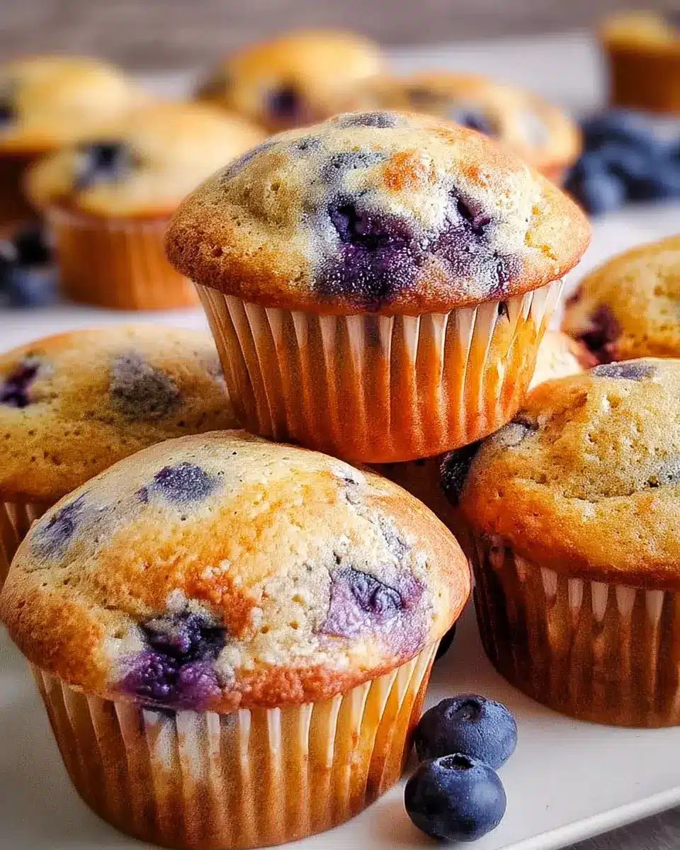 Saftige Blaubeermuffins mit Joghurt