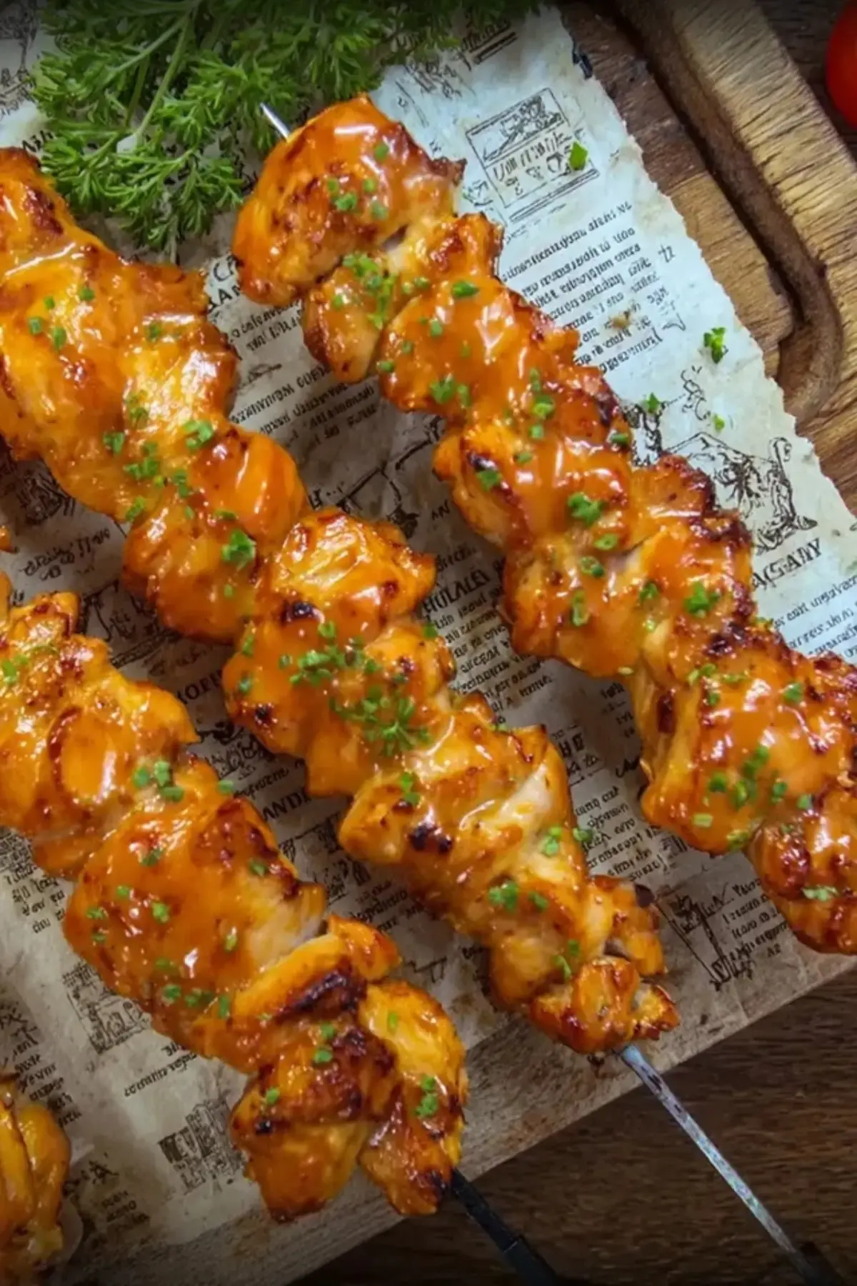 Saftige Hähnchenspieße