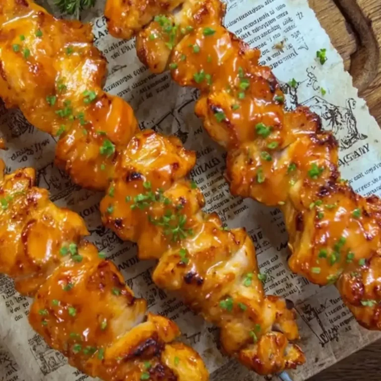 Saftige Hähnchenspieße