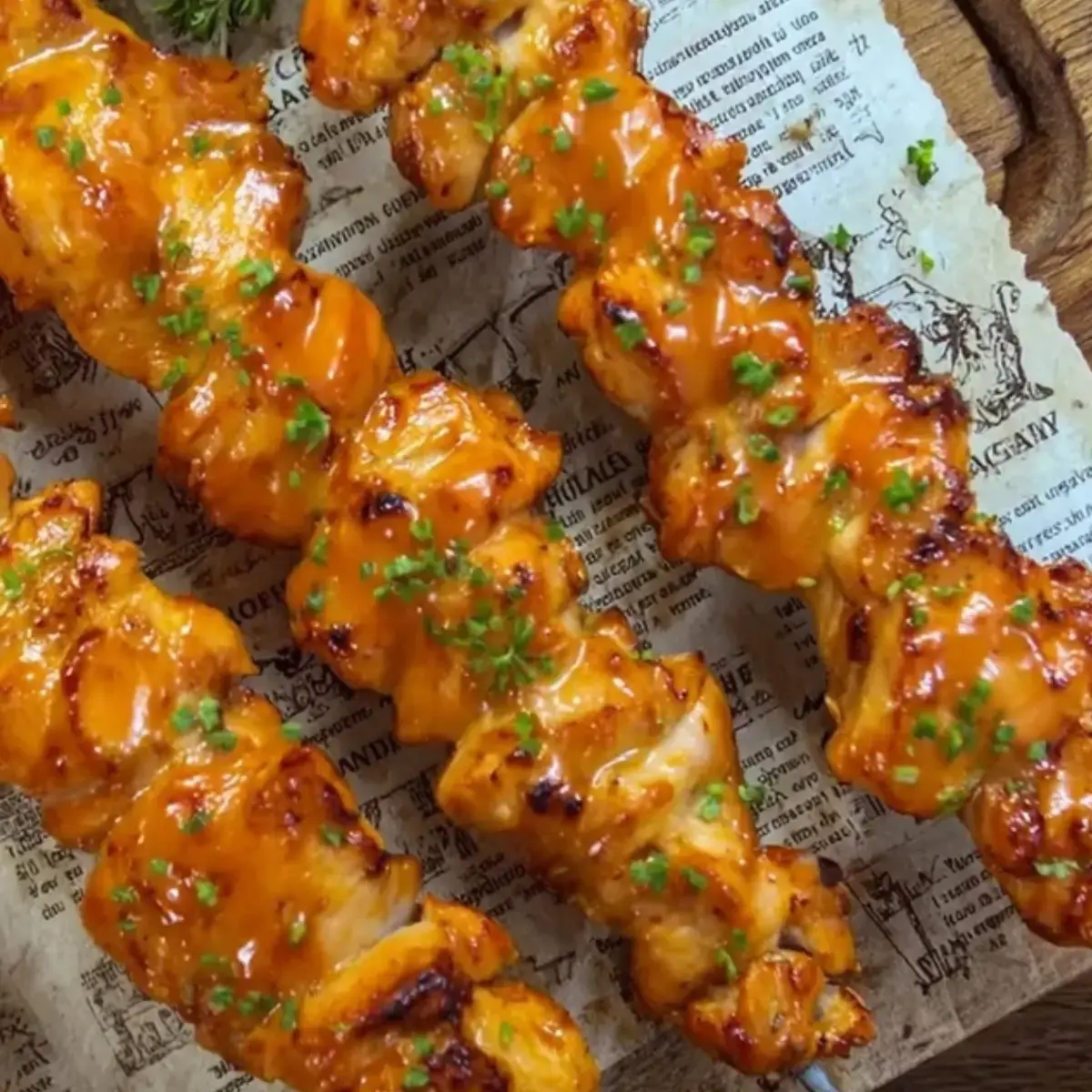 Saftige Hähnchenspieße