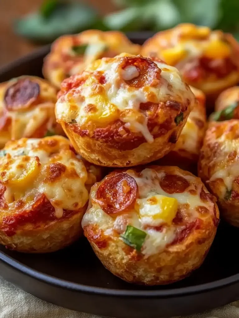 Saftige Pizza-Muffins mit Salami und Käse – Einfach lecker