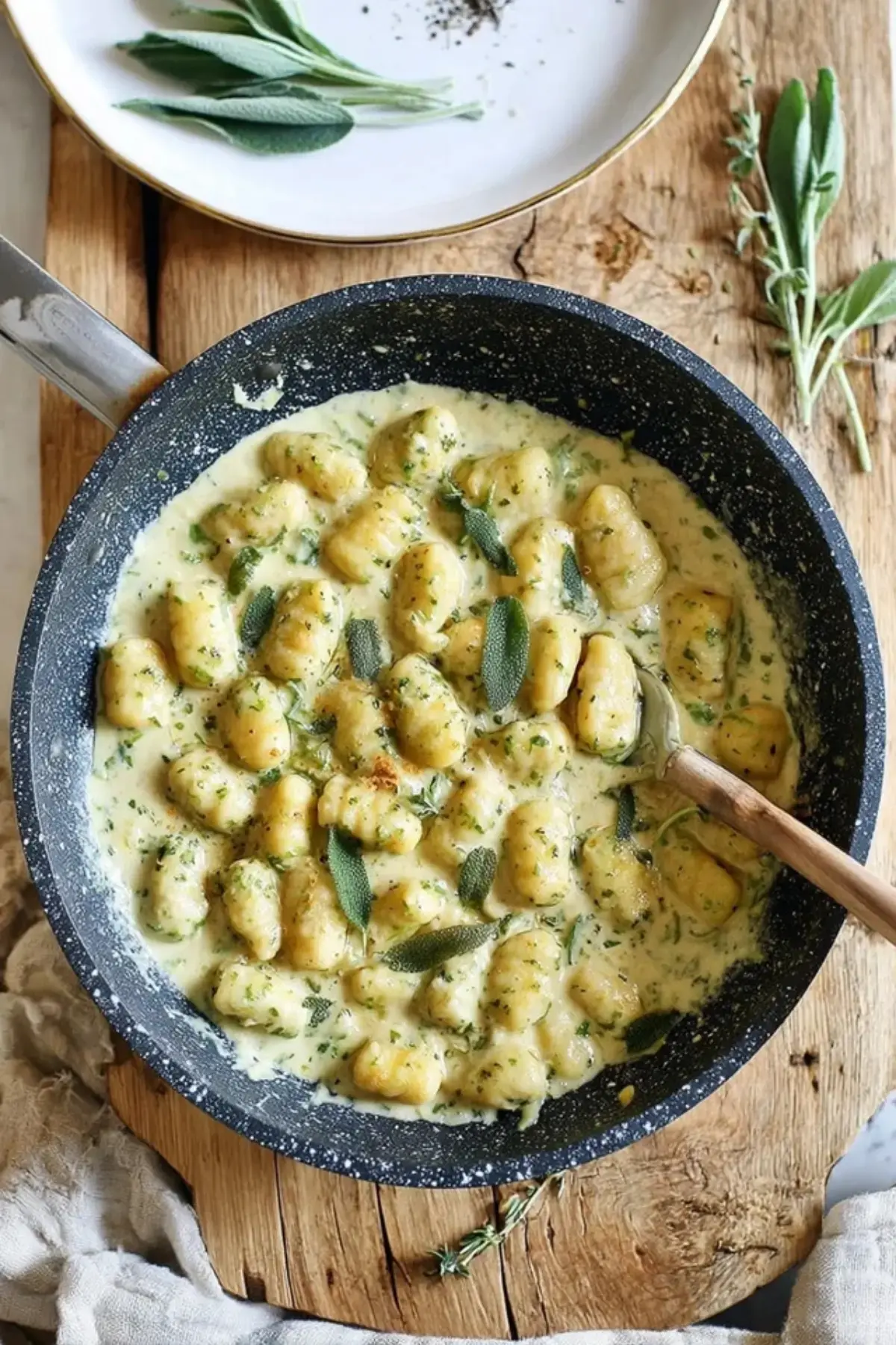 Salbei Gnocchi cremige Soße