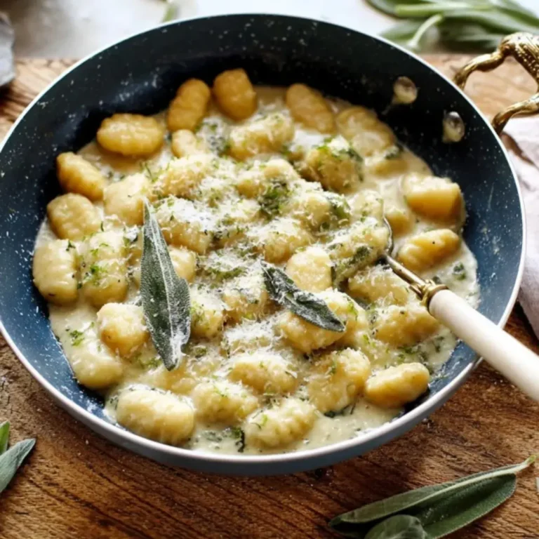 Salbei Gnocchi cremiger Soße