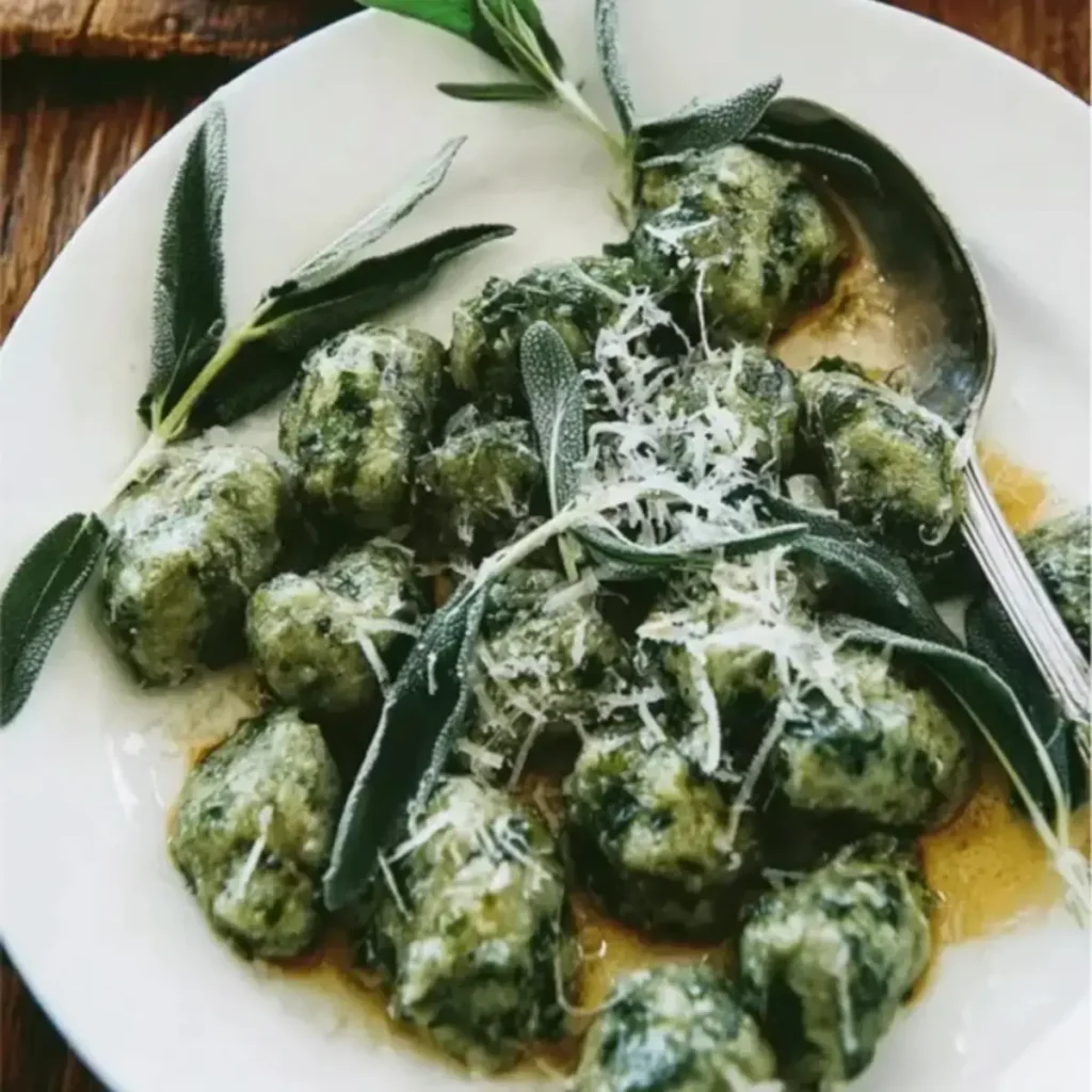 Salbei Nockerl mit Parmesan