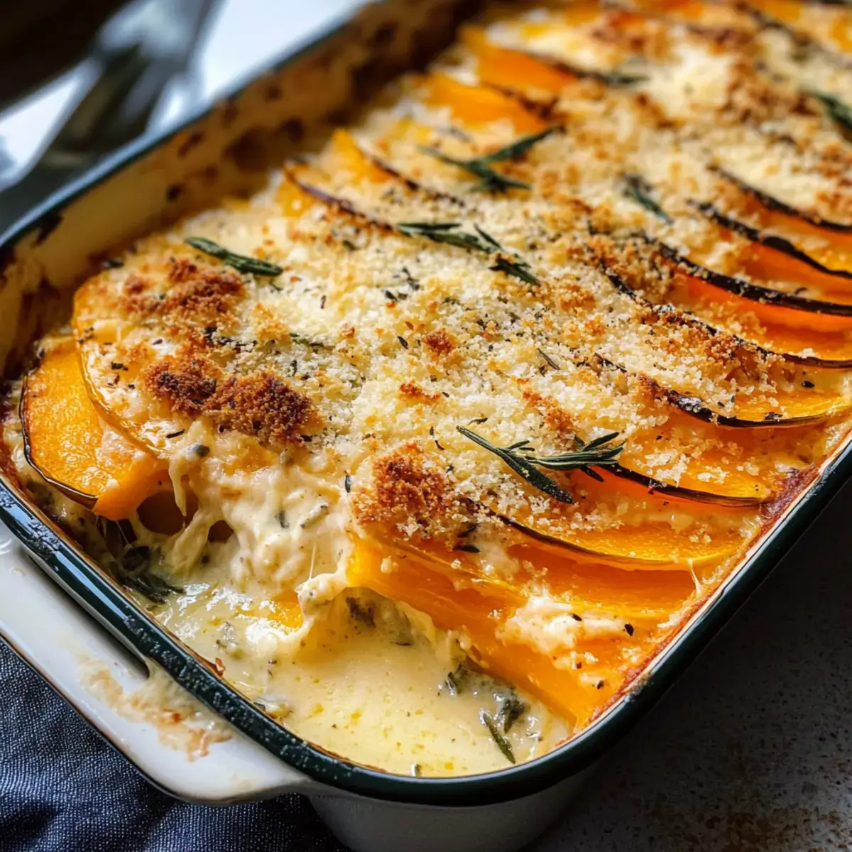 Salbeibutterkürbisgratin
