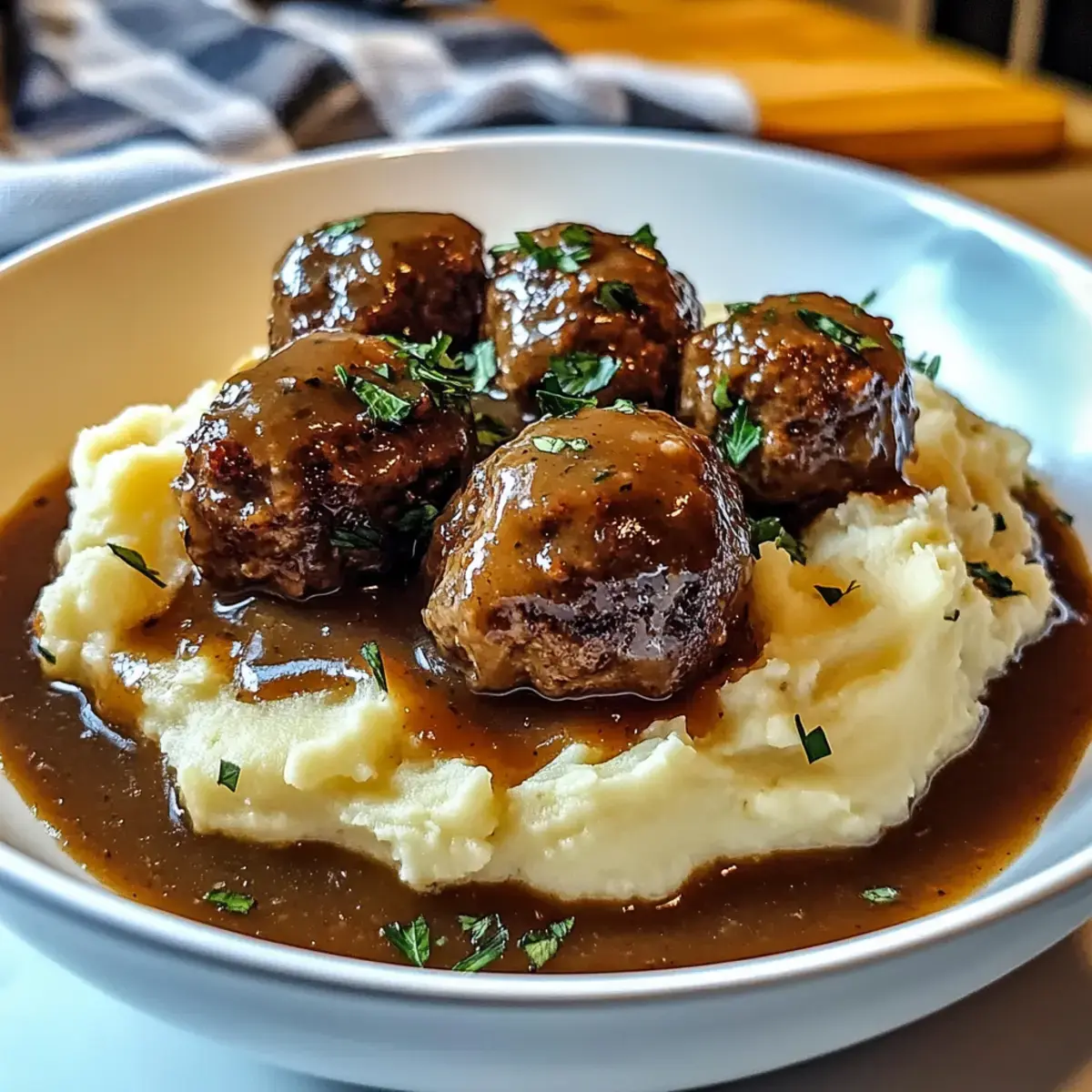 Salisbury Steak Fleischbällchen