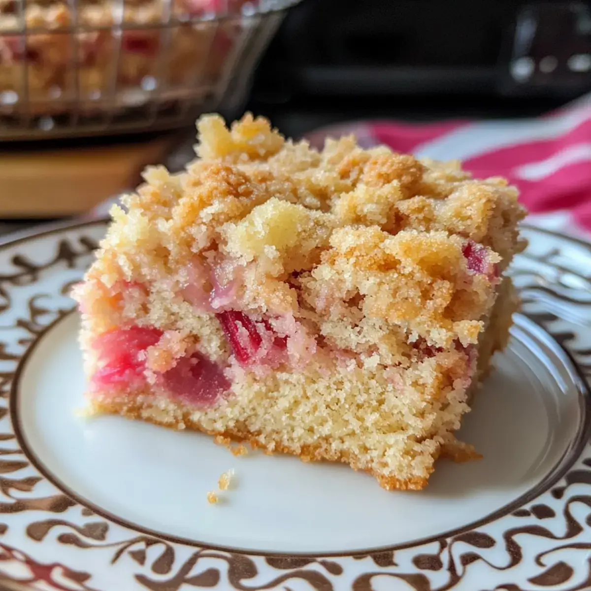 Sauerrahm-Rhabarberkuchen