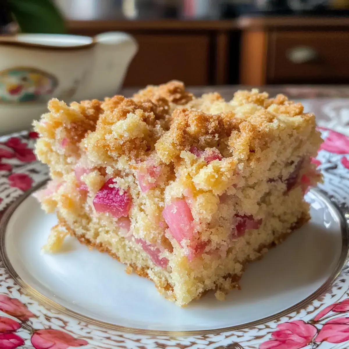 Sauerrahm-Rhabarberkuchen