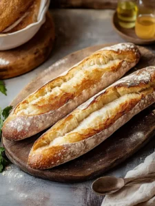 Krosse Sauerteig-Baguette