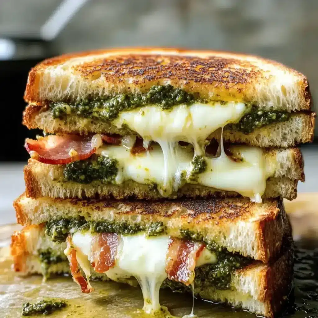 Sauerteig Pesto Gegrillter Käse