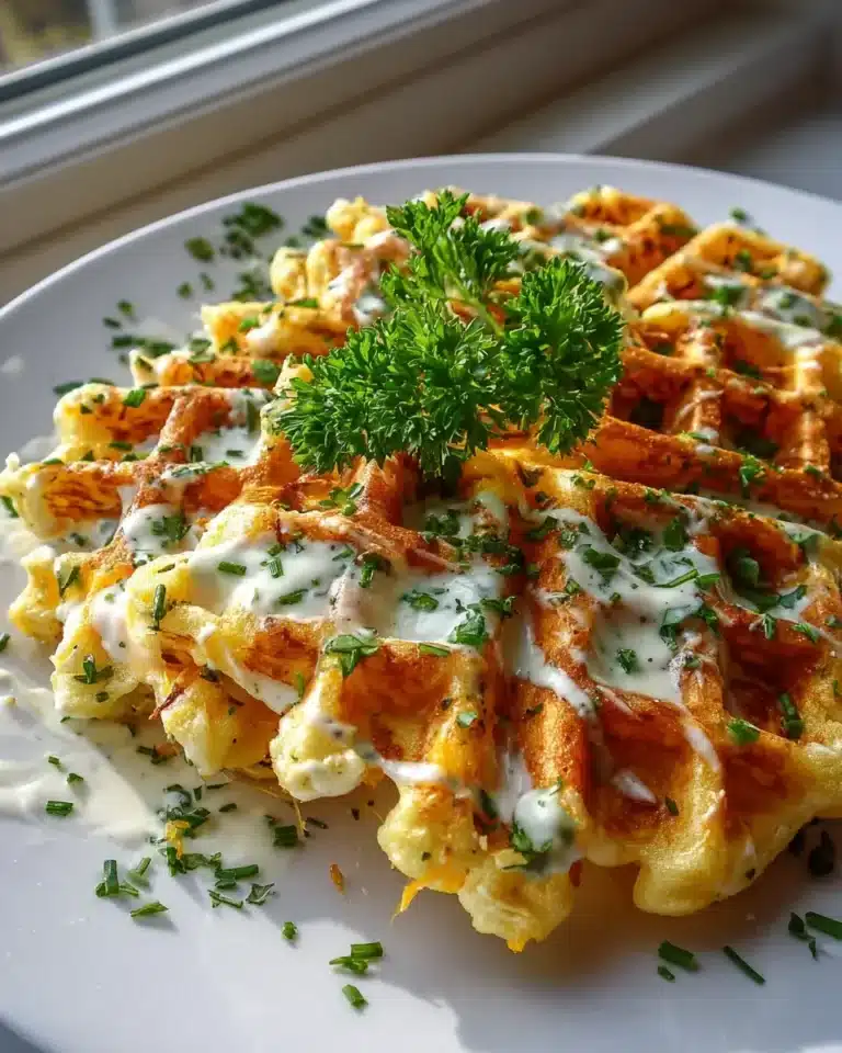 Herzhafte Cheddar-Kräuter-Waffeln: Unwiderstehlich lecker!