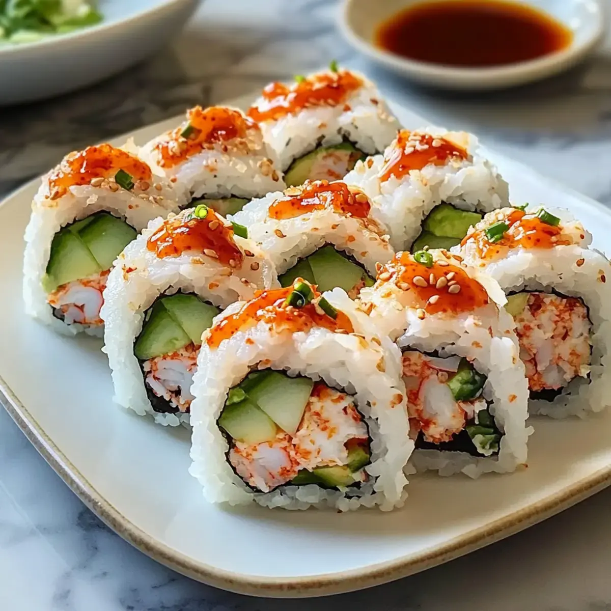 Scharfe Krabbenrolle