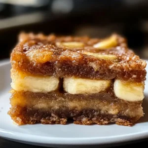 Schleimige, klebrige Bananenriegel